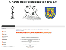 Tablet Screenshot of karate-dojo-fallersleben.de